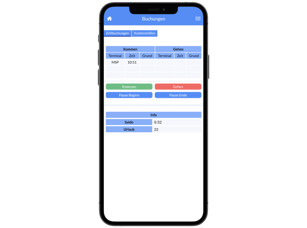 A smartphone displaying a booking application with transaction details, authorization, and cancellation options.
